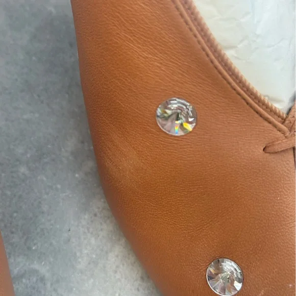 Celine Brown Crystal embellished Nappa pumps Size 9.5 - Picture 2 of 6